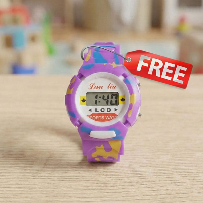 Kids Stylish Watch Free Gift